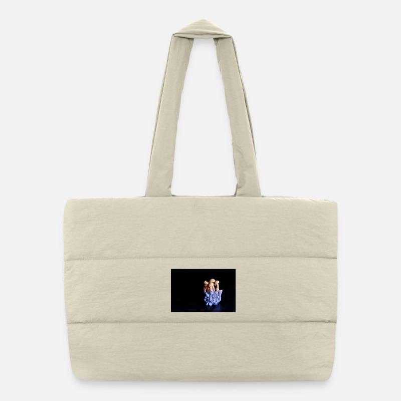 Luminous Mushroom Cluster Neon Glow Puffer Shopping Bag