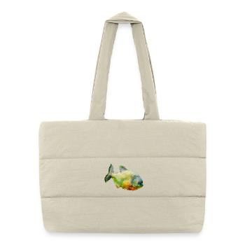 piranha - Puffer Shopping Bag - natural - Front