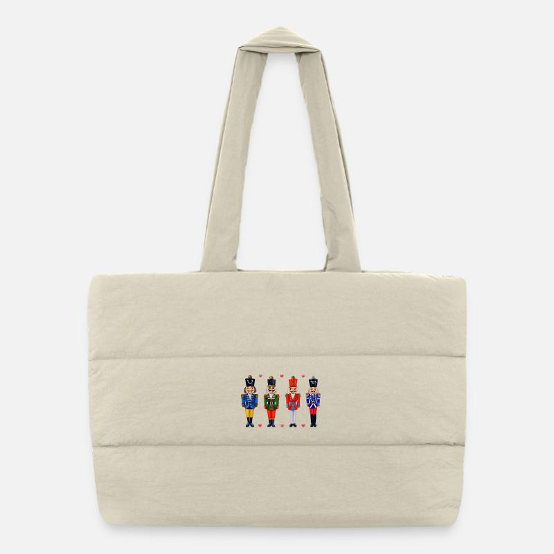 QUATRE CASSE-NOISETTES DRÔLES Sac shopping matelassé