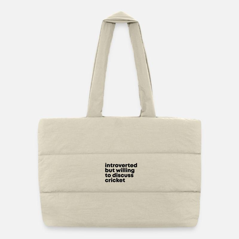 Cricket Puffer Shopping Bag