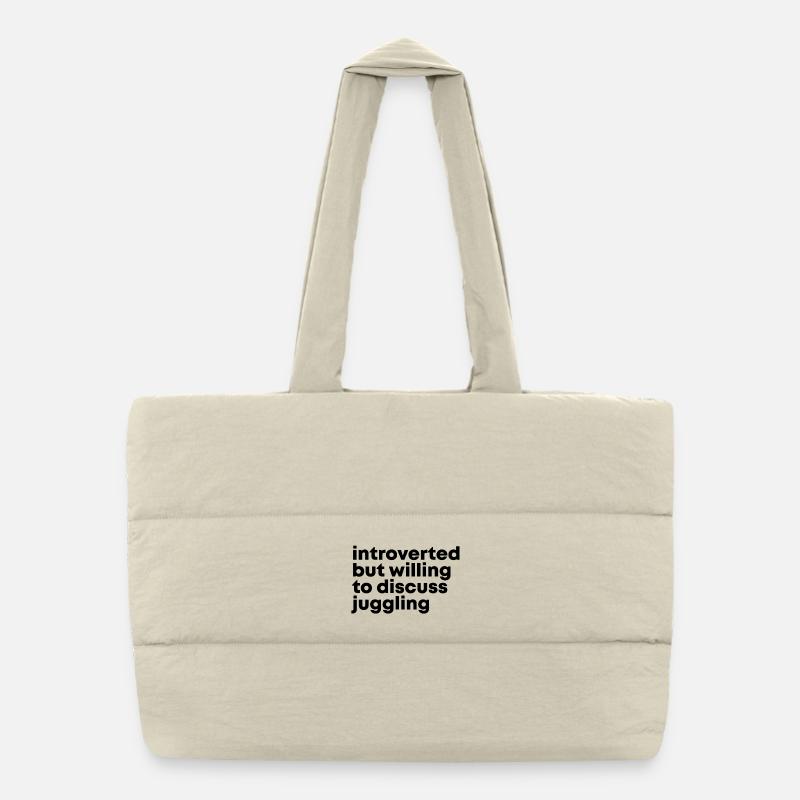 Juggling Puffer Shopping Bag