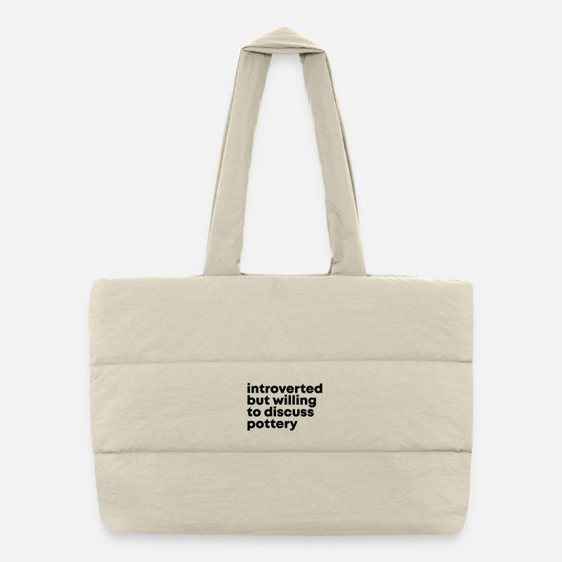 Pottery Puffer Shopping Bag