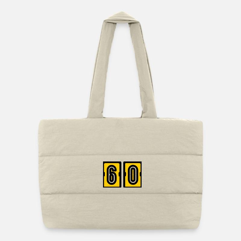 60. 60 ANS. 60e ANNIVERSAIRE. ANNIVERSAIRE 60 ANS. Sac shopping matelassé