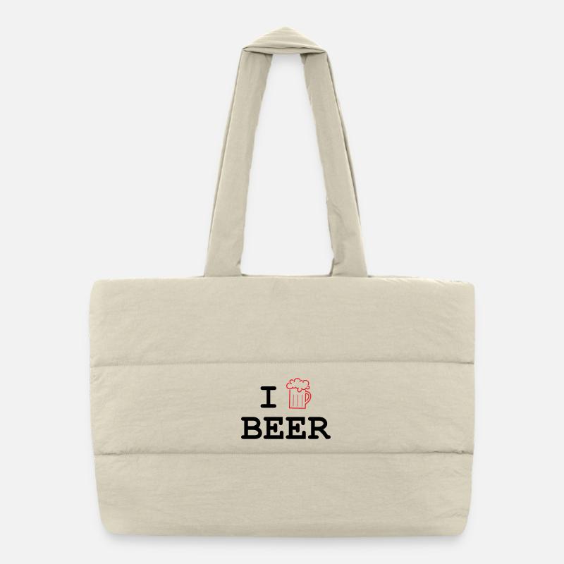 Ich mag Bier / Alkohol Puffer-Einkaufstasche