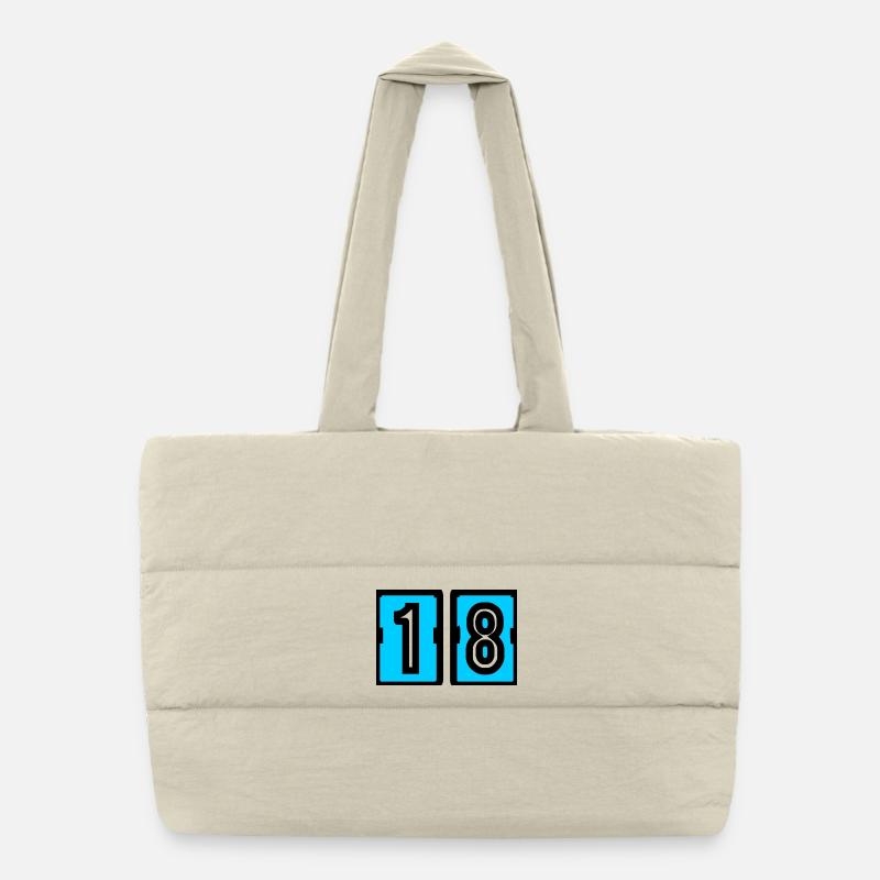 18. 18 ANS. 18e ANNIVERSAIRE. ANNIVERSAIRE 18 ANS. Sac shopping matelassé