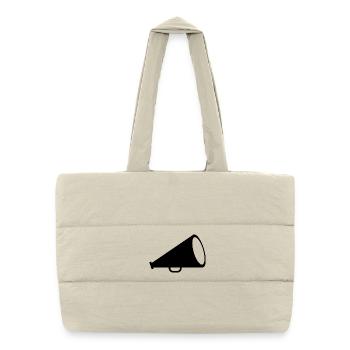 megaphone - Puffer Shopping Bag - natural - Front