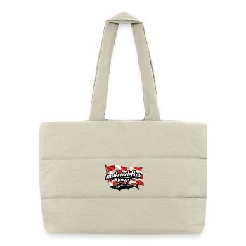 makereelefkes_langs - Puffer Shopping Bag - natural - Front