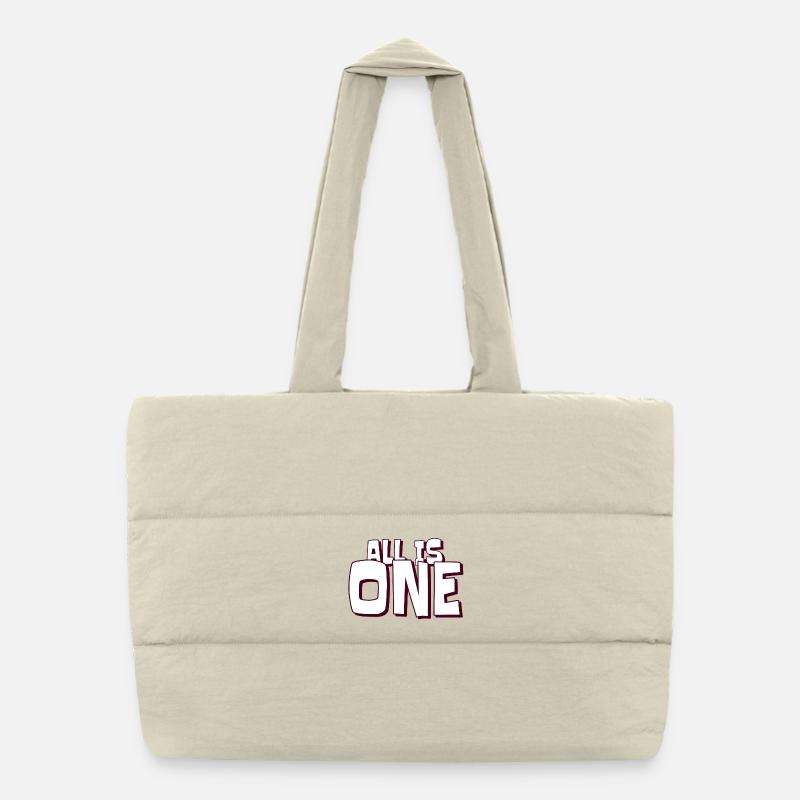 Wisdom Well-being Puffer Shopping Bag