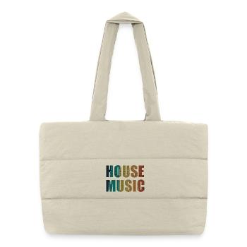 House Music - Puffer Shopping Bag - natural - Front