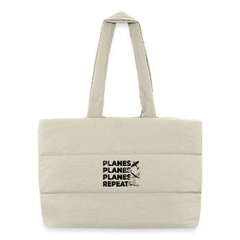 Planespotter Spell - Puffer Shopping Bag - natural - Front