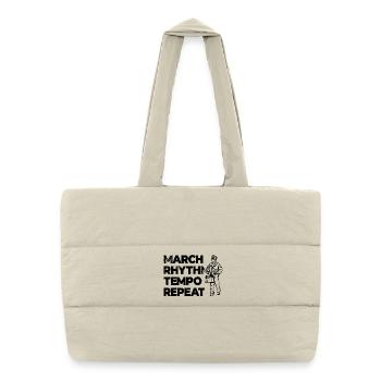 Drummer Motivation - Puffer Shopping Bag - natural - Front