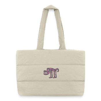 75 1canutus - Puffer Shopping Bag - natural - Front