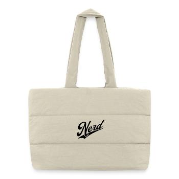 NERDY forever - NERD retro black - Puffer Shopping Bag - natural - Front