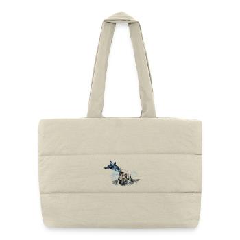 Pilote de jet - Sac shopping matelassé - blanc naturel - Devant
