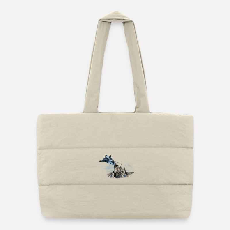 Jet Pilot Puffer-Einkaufstasche