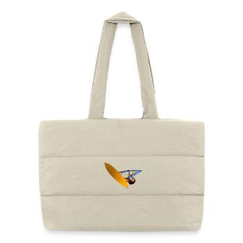 Planche à voile Orange Sail Art - Sac shopping matelassé - blanc naturel - Devant