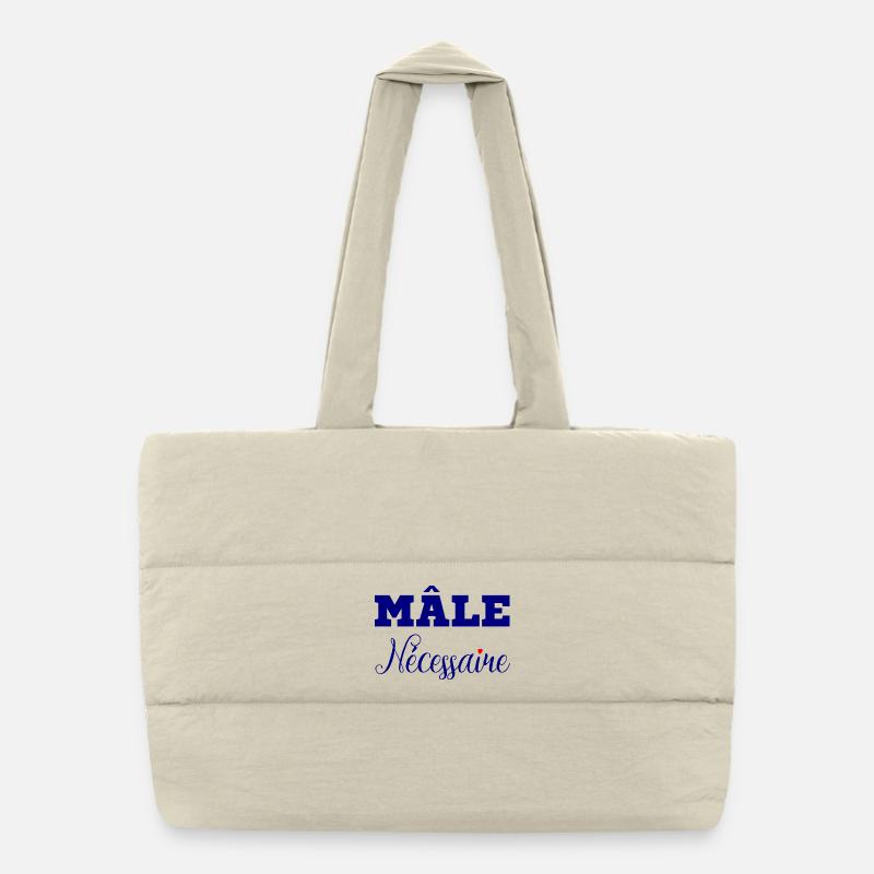 MÂLE NÉCESSAIRE !  Sac shopping matelassé