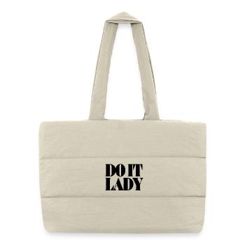Do It Lady - black - Puffer Shopping Bag - natural - Front