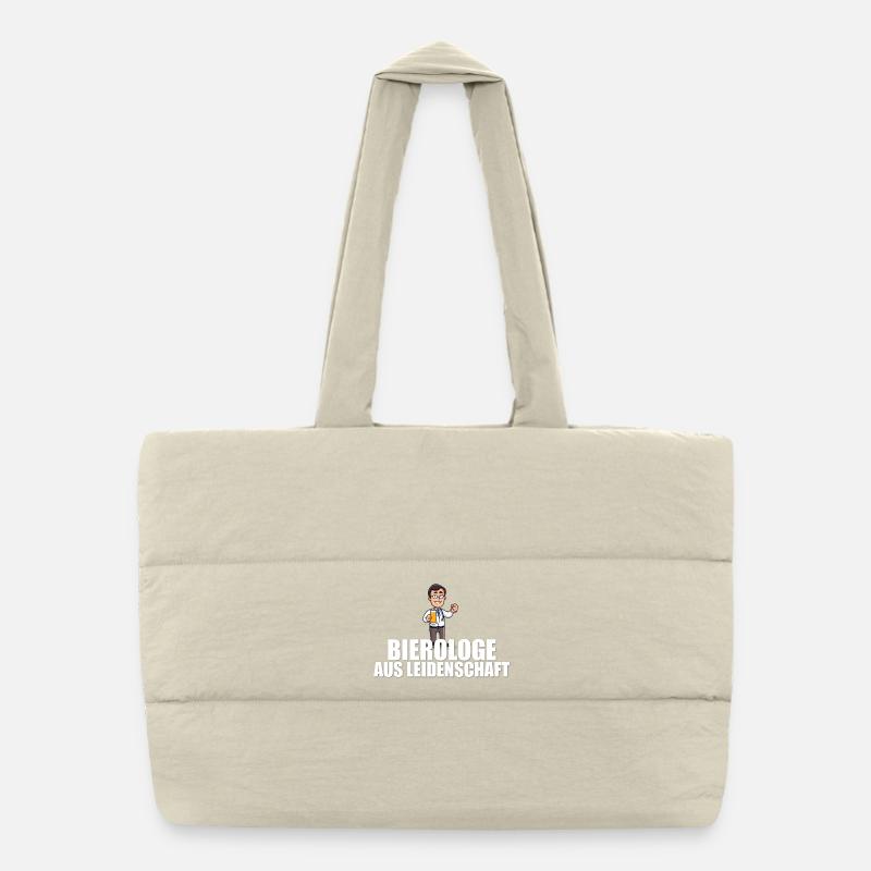Passionate beerologist Puffer Shopping Bag