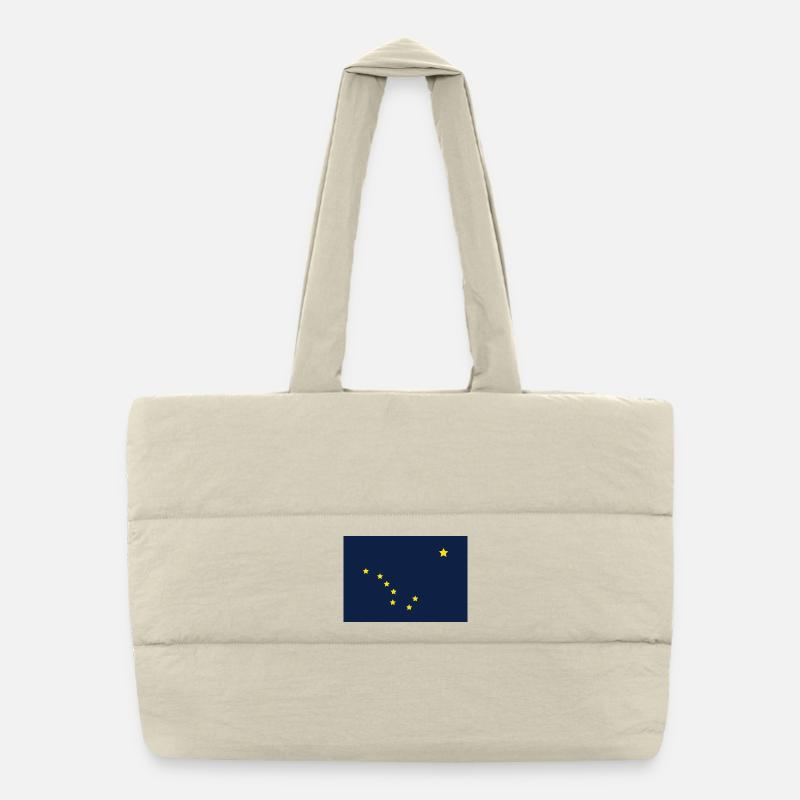 Alaska state flag Puffer Shopping Bag