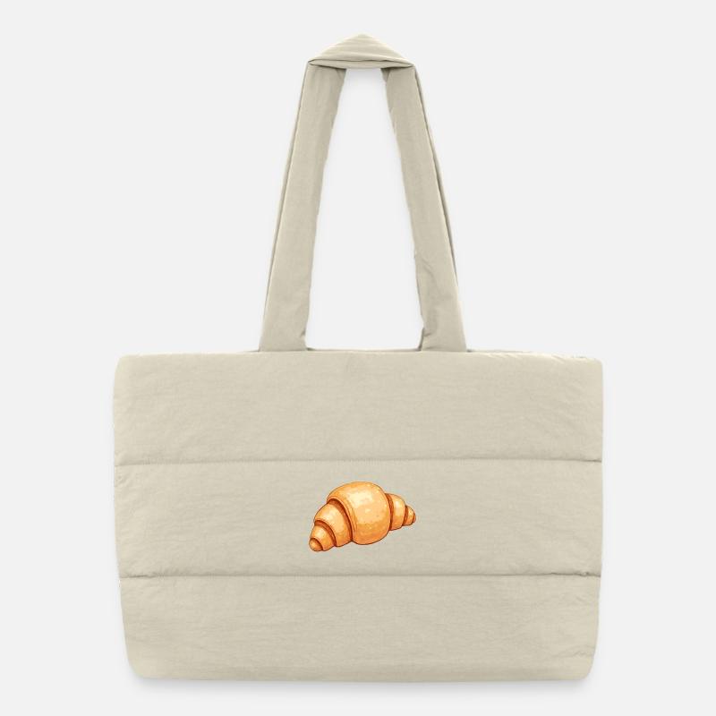 Croissant Gipfel Puffer-Einkaufstasche