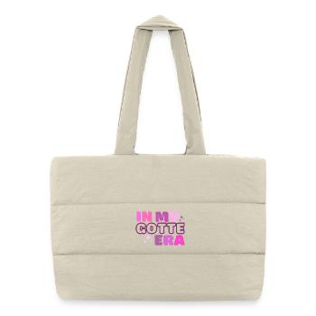 Conception pour la fière déesse, marraine, marraine - Sac shopping matelassé - blanc naturel - Devant