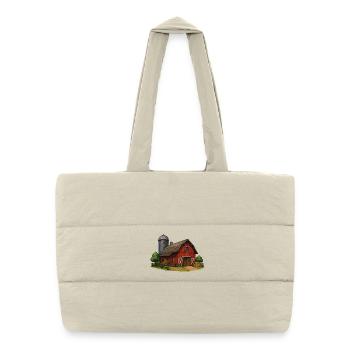 Red Barn Yard VintageStyle - Puffer Shopping Bag - natural - Front