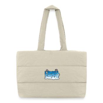 Je sens l’odeur de la neige - Sac shopping matelassé - blanc naturel - Devant