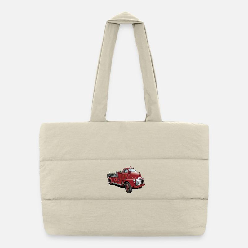 Fire Brigade from USA Puffer Shopping Bag