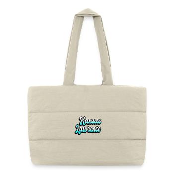Lawrence Kansas Design - Sac shopping matelassé - blanc naturel - Devant