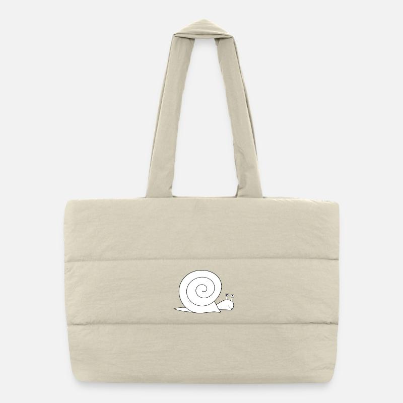Snail Puffer Shopping Bag