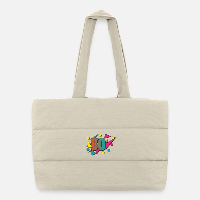 Les années 80 Sac shopping matelassé