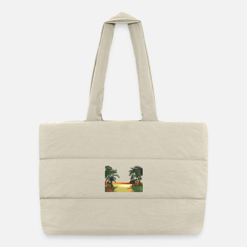 Tropical Sac shopping matelassé