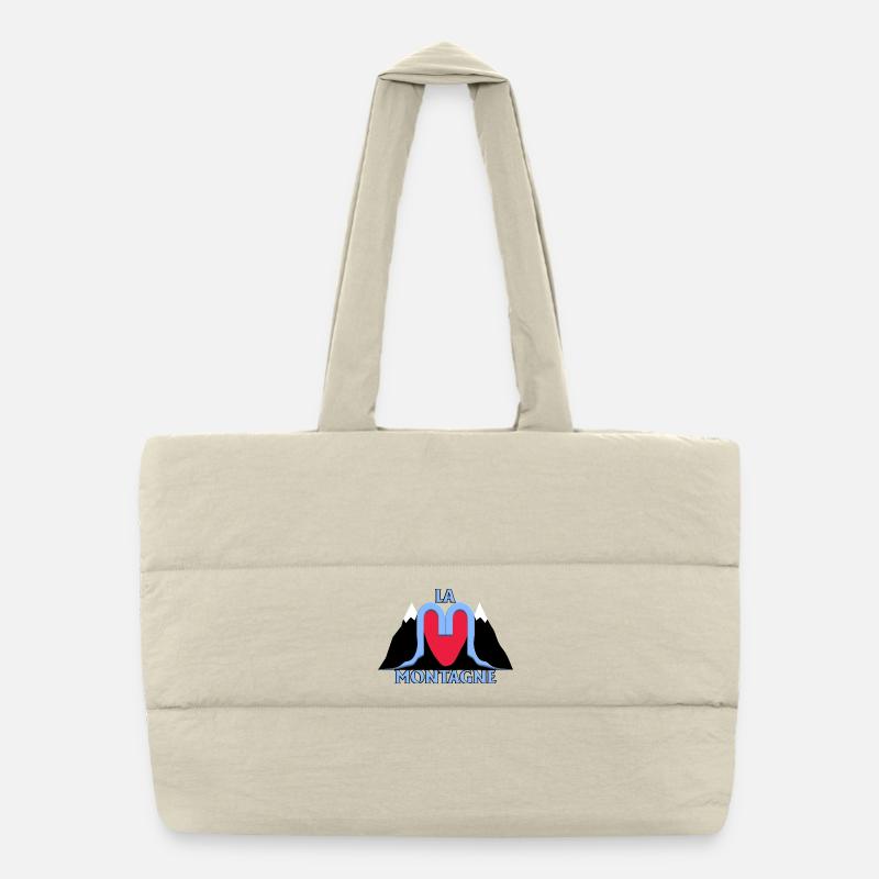 Der Berg Puffer-Einkaufstasche