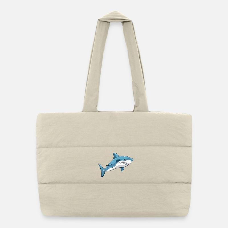 Requin requin aboyant grands requins blancs Sac shopping matelassé