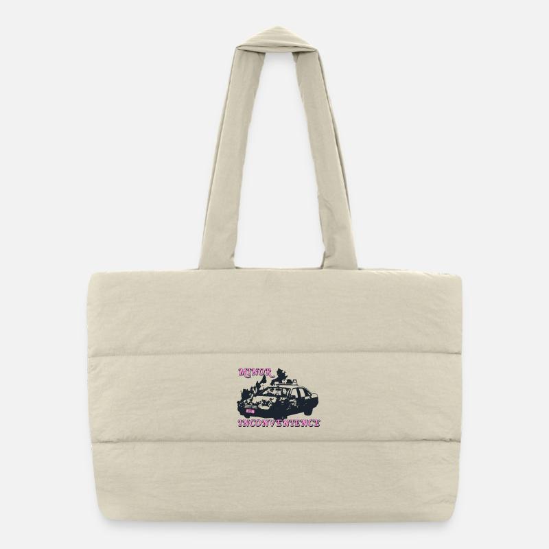 Minor Inconvenience Statement Design Puffer-Einkaufstasche
