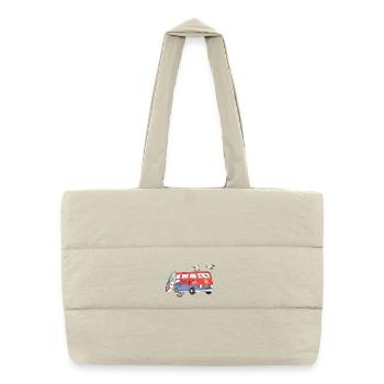 Ride the Tide Surf and Camper - Puffer Shopping Bag - natural - Front