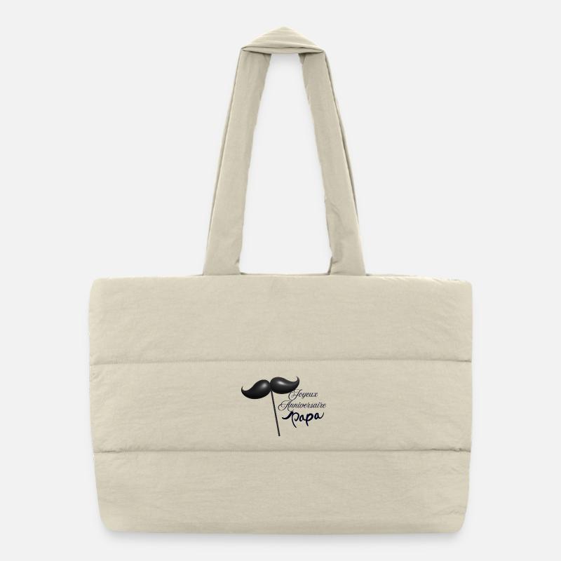 Happy birthday dad Puffer Shopping Bag