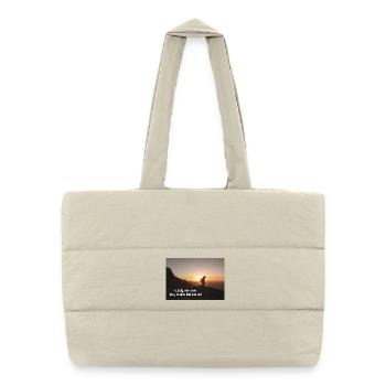 Wisely and slow: They stumble that run fast - Puffer Shopping Bag - natural - Front