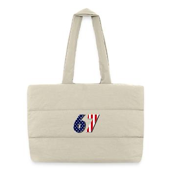 Sixty-seven, 67, 6, 7 - Puffer Shopping Bag - natural - Front