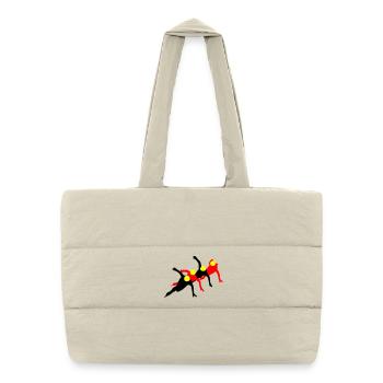 Short track - Puffer Shopping Bag - natural - Front