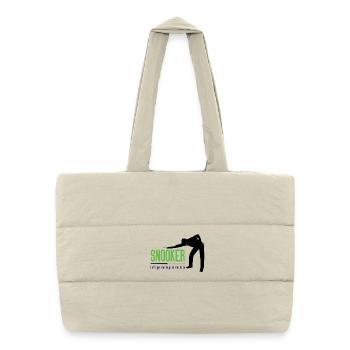 Snooker - Let's get the.boys on the baize - Puffer Shopping Bag - natural - Front