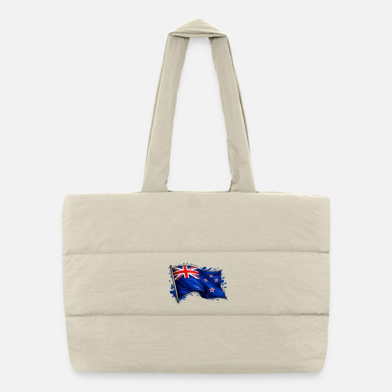 drapeau de la Nouvelle-Zélande Sac shopping matelassé