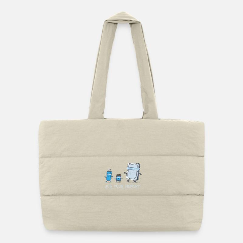 Software Engineer IT Support J-og Your Memory Gym  Puffer Shopping Bag