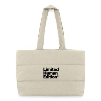 Limited Human Edition® – Limited Edition - Puffer Shopping Bag - natural - Front