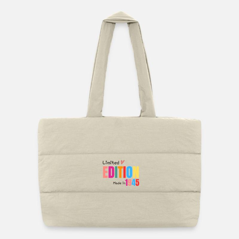Limited edition Made in 1945 Puffer Shopping Bag