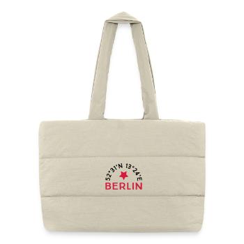Berlin - Puffer-Einkaufstasche - Naturweiß - Vorne