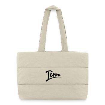 Tim - Puffer-Einkaufstasche - Naturweiß - Vorne