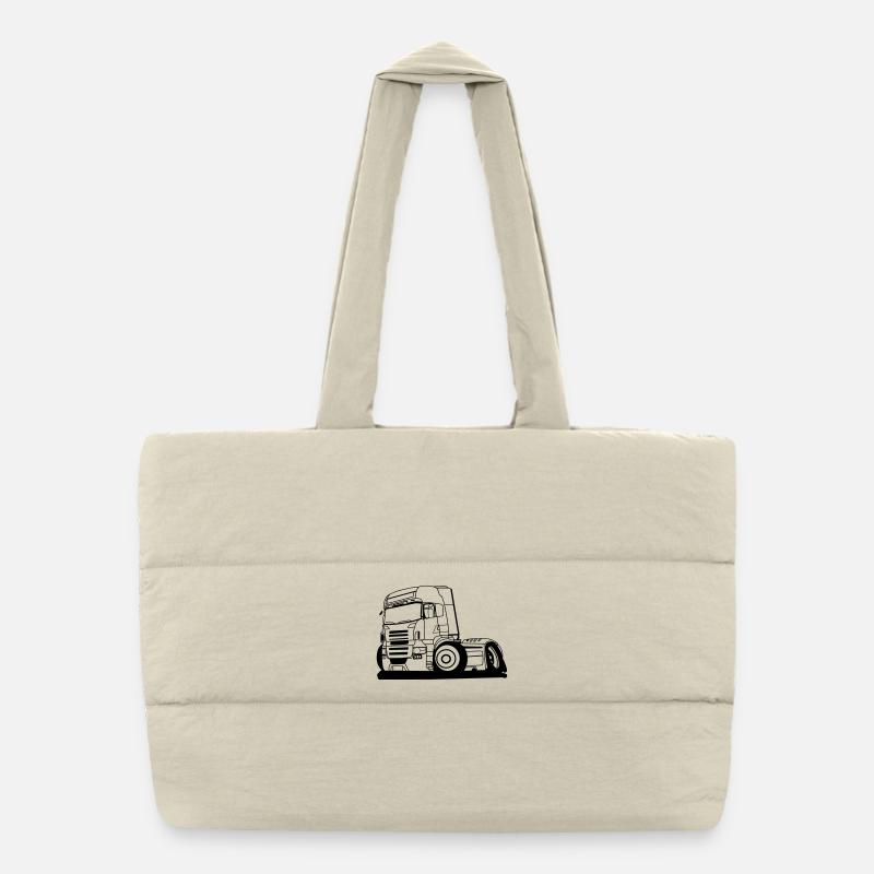 Truck Brummi Puffer Shopping Bag