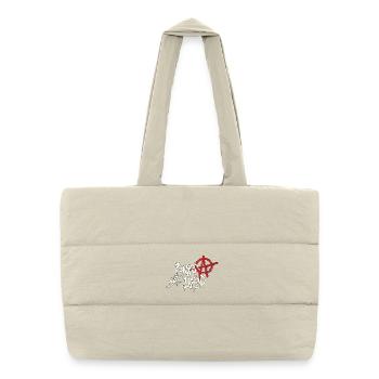 Punks Not Dead Anarcho Punk Logo - Puffer Shopping Bag - natural - Front